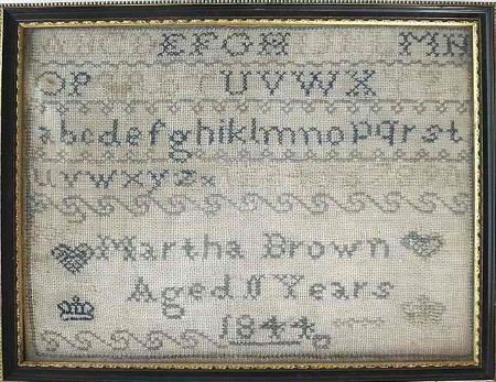 Martha Brown's Marking Sampler